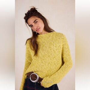 Free People Opal Rollneck Knit Sweater XS